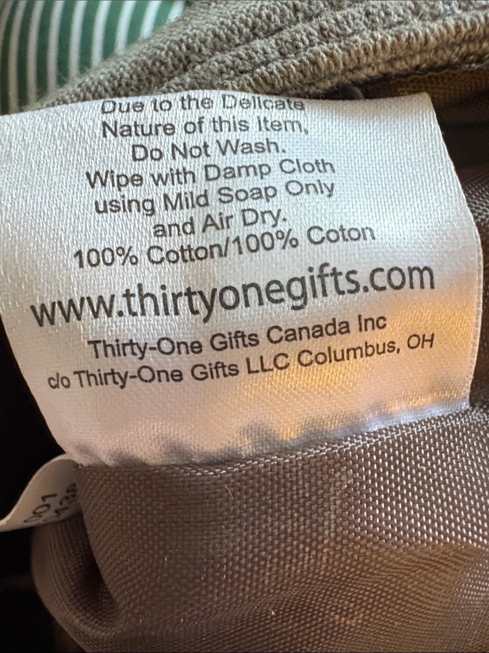 thirty-one Grey Canvas Crossbody with Branded Zipper - Picture 7 of 7